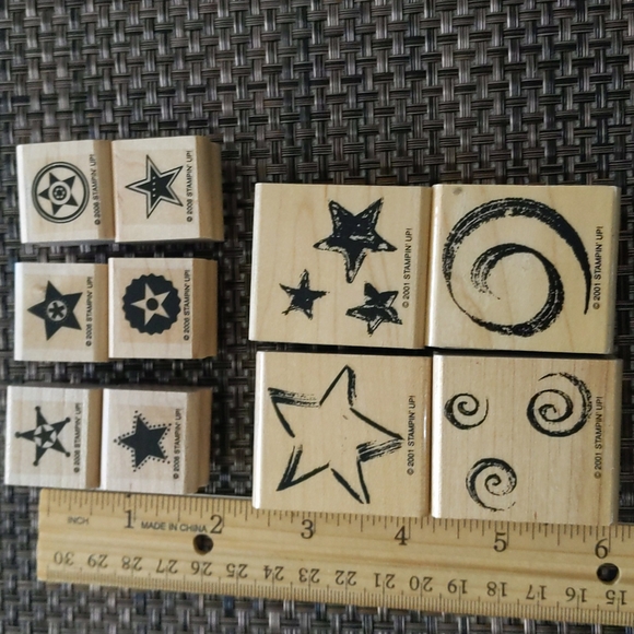 Stampin' Up! Other Stampin Up Rubber Mounted On Wooden Blocks 2 Set
